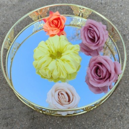 Scrunchies medium żółta