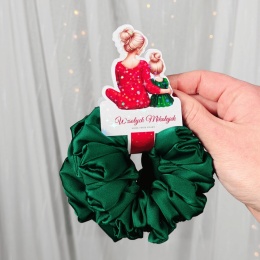 Zestaw Mama i Córka MEDIUM Wesołych Mikołajek Zieleń