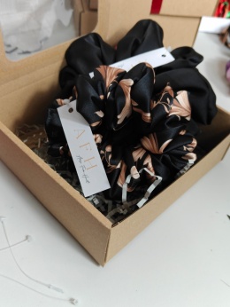 Zestaw prezentowy scrunchies Black