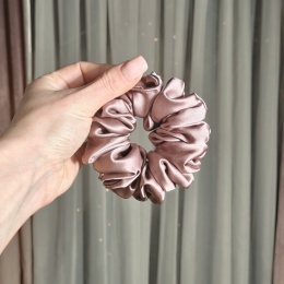 Mini scrunchies 100% jedwab - cienka gumka