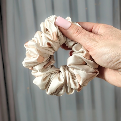 Mini scrunchies Groszki
